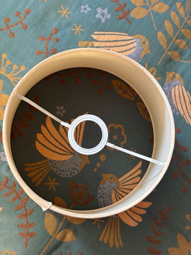 Pantalla lámpara beige - Tela