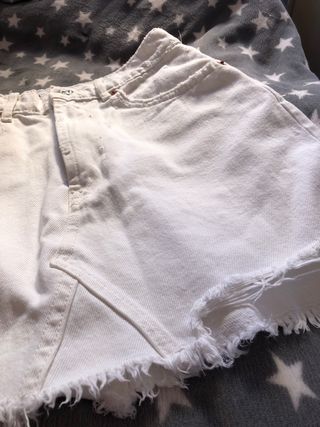 Mini Falda Vaquera Zara Blanca