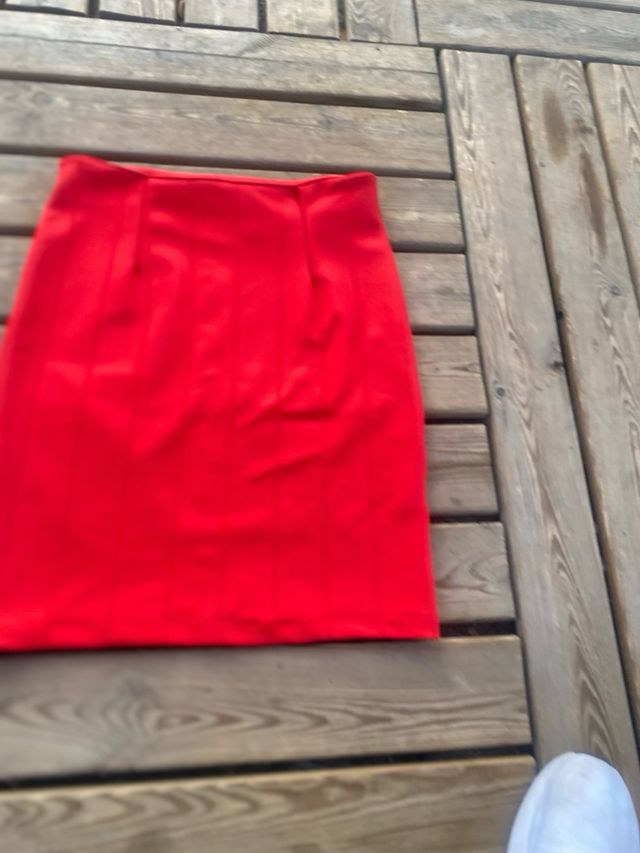 Falda Leopardo  Falda roja