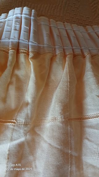 Cortinas beig - 2 uds. De 85 a 90 X 2m 30 cm