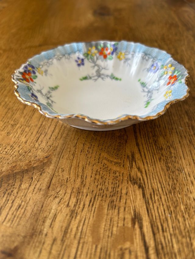 Plato porcelana vintage floral