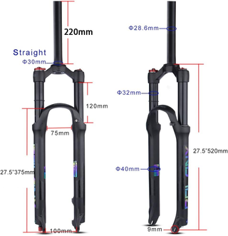 BOLANY 27.5 suspensión neumática, horquilla