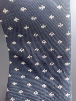 Corbata azul pajaritas