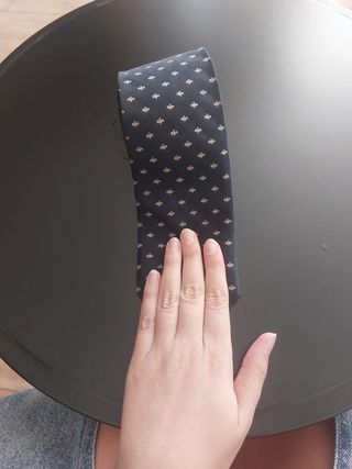 Corbata azul pajaritas