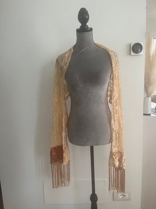sciarpa o foukard vintage in pizzo 