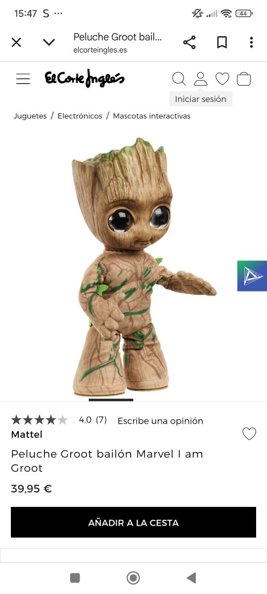 Muñeco Groot Marvel