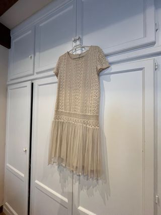 Vestido Pedro del Hierro beige - Talla M