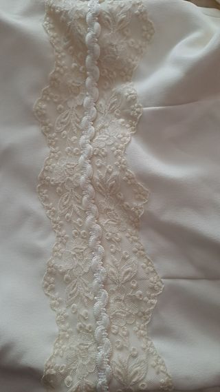 Vestido novia Fran Saravia blanco roto