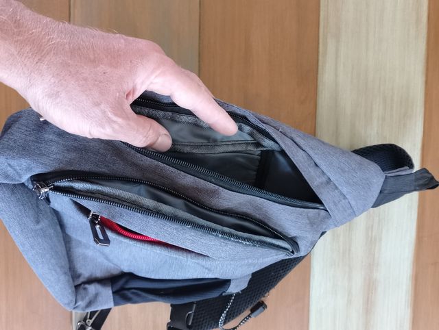 Bandolera gris - Mochila deportiva