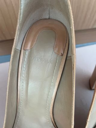 Zapatos mujer n40 lote2:beige/crema/azul 9,90€/par