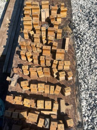 Sellos tipográficos antiguos (90 uds)