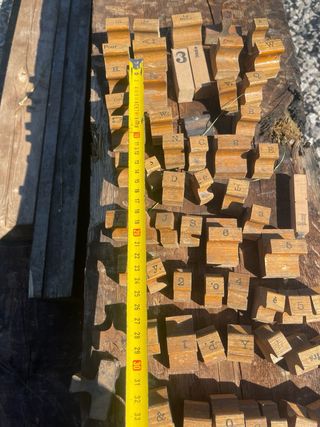 Sellos tipográficos antiguos (90 uds)