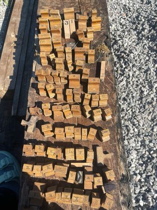 Sellos tipográficos antiguos (90 uds)