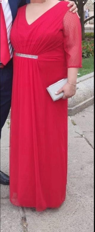Vestido rojo largo fiesta