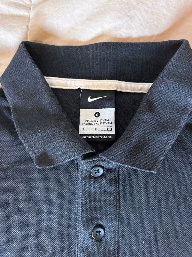 Polo Nike negro talla S