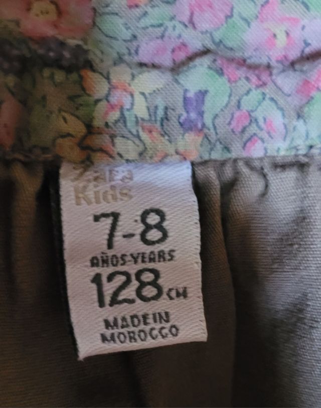 Vestido tirantes halter niña marrón 7 años Zarakid