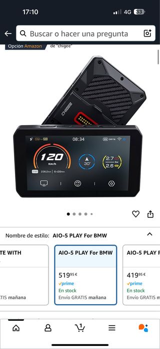 AIO-5 PLAY BMW: Navegador GPS
