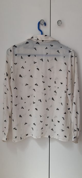 Camisa blanca vintage - Triángulos