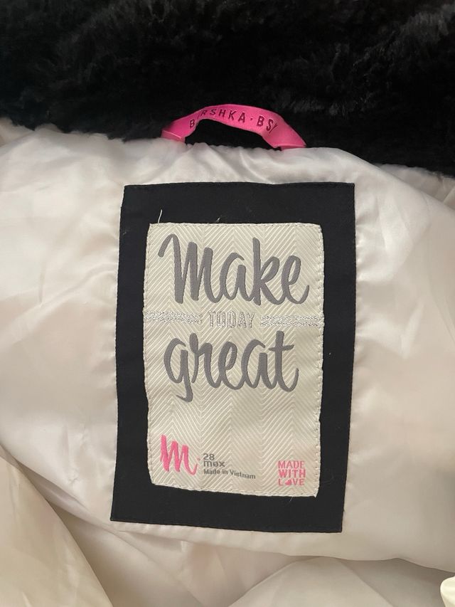 Chaqueta blanca invierno mujer