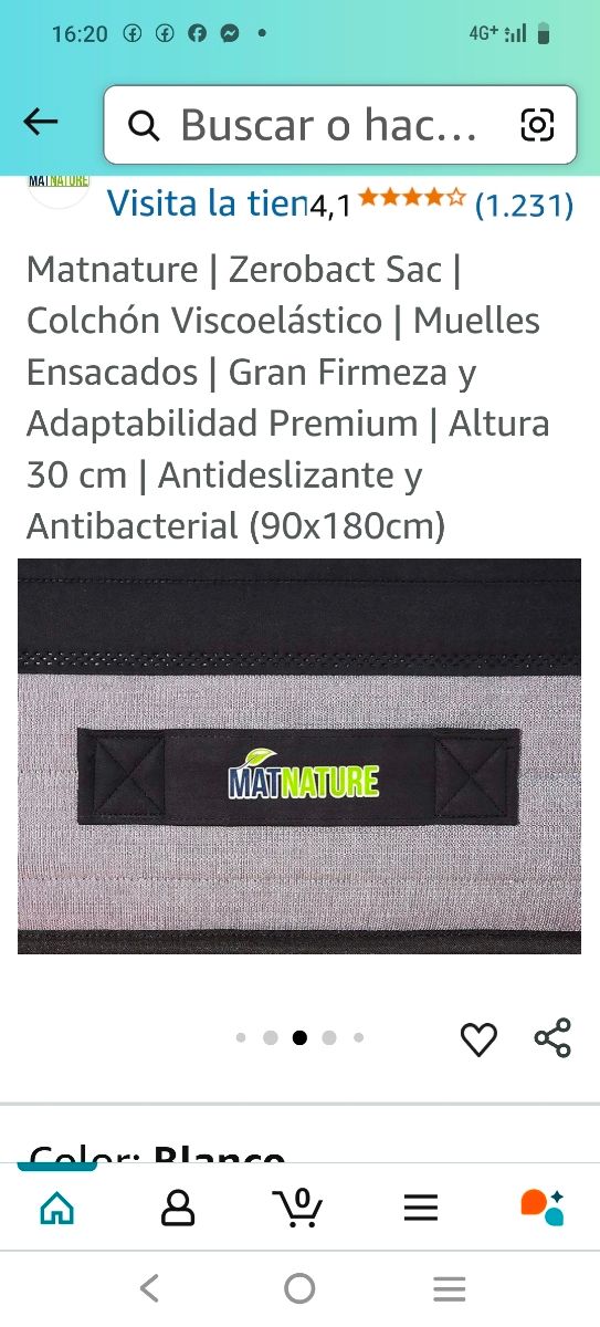 Materasso vico-elastico 135×190