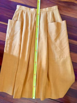Falda vintage Rodier Mostaza