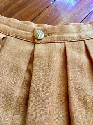 Falda vintage Rodier Mostaza