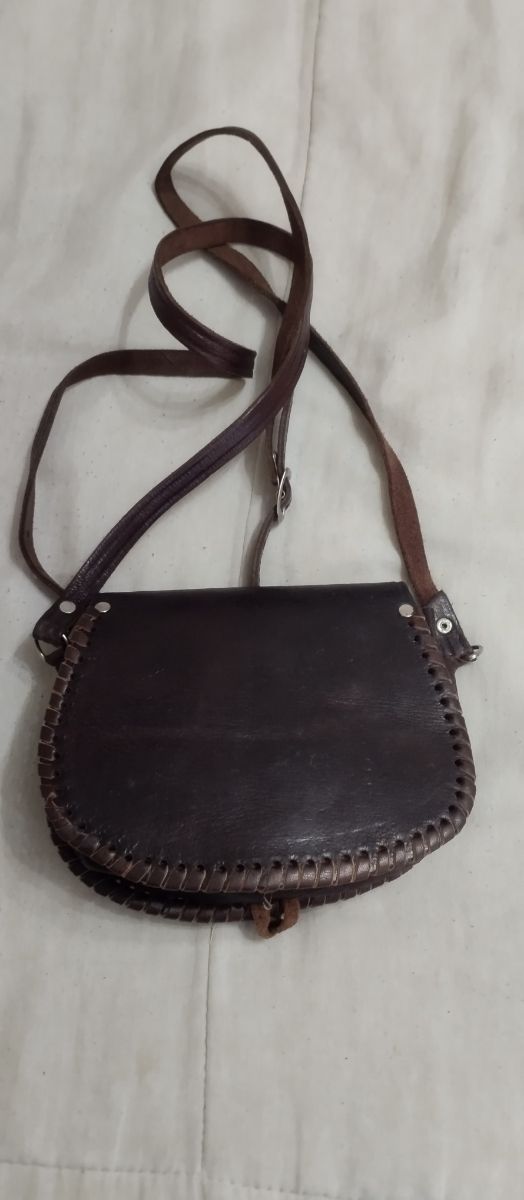 Bolso bandolera cuero marrón