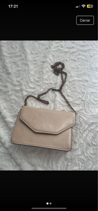 Bolso bandolera beige