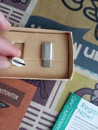 Adaptador Aukey USB-C a MicroUSB x2