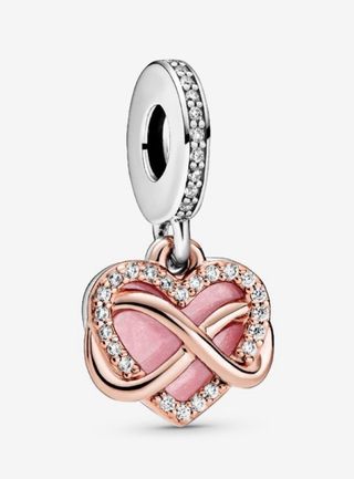 Charm Pandora Corazón Infinito Plata Rosa