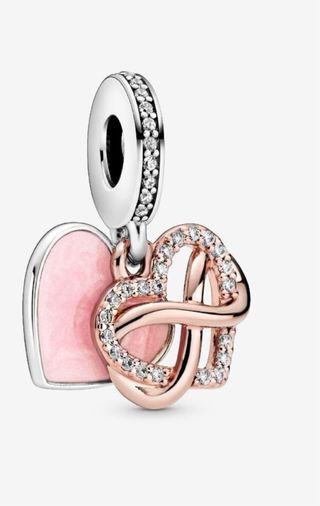 Charm Pandora Corazón Infinito Plata Rosa