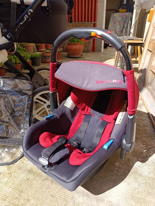 Silla paseo bebé + capazo + silla coche+plástico