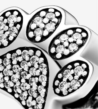 Charm Pandora Huella Plata Brillante