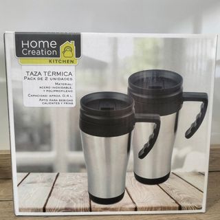 Tazas térmicas Home Creation - 2 unidades