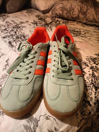 Zapatillas Adidas Gazelle - Verde & Naranja