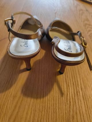 Zapatos Emilio Balda dorados 36