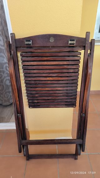 Hamaca terraza exterior madera teca