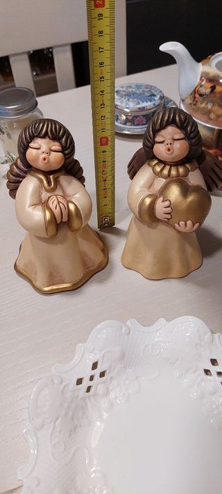 2 Angeli in Ceramica - Decorazione