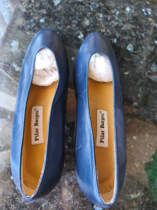 Zapatos Pilar Burgos - Azul Marino - Talle 36