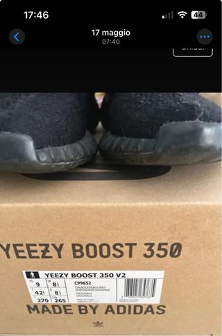 Yeezy Boost 350 V2 - Nere - 42