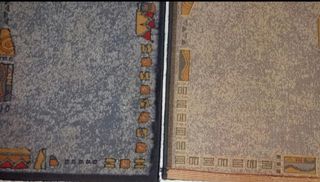 Alfombras azul multicolor - 2 uds