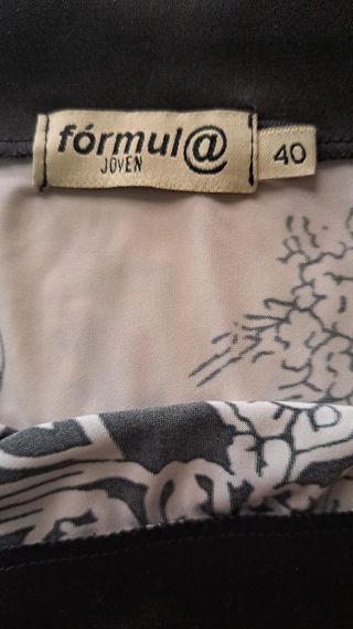 Kimono / Caftán Fórmula Joven Estampado B/N
