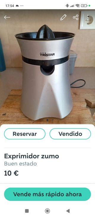 Exprimidor zumo Tristar