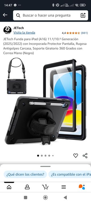 Funda iPad A16 con Correa