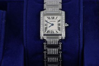 Cartier Tank Francaise Iced Out