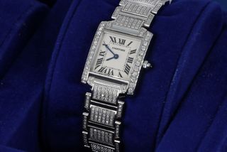 Cartier Tank Francaise Iced Out