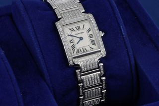 Cartier Tank Francaise Iced Out