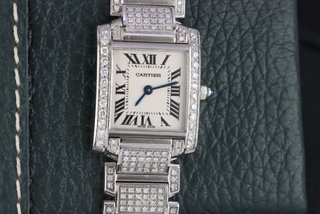 Cartier Tank Francaise Iced Out 2384 20*25mm