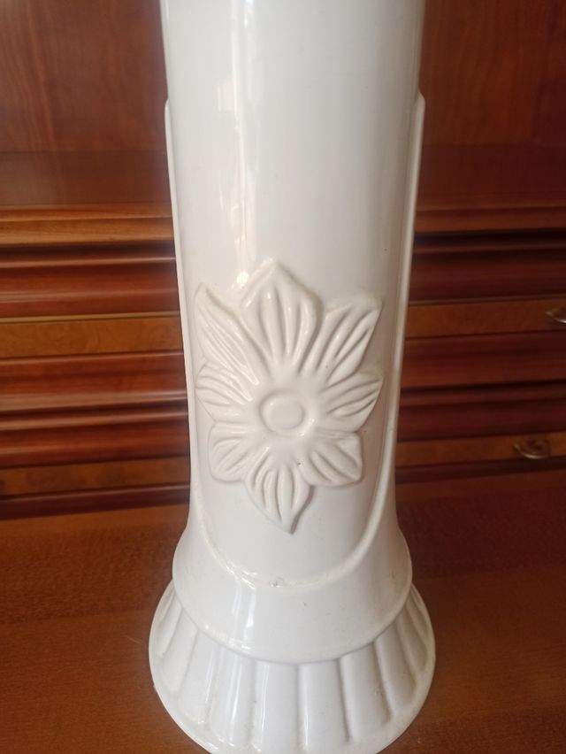 Macetero Cerámica Blanco 61cm
