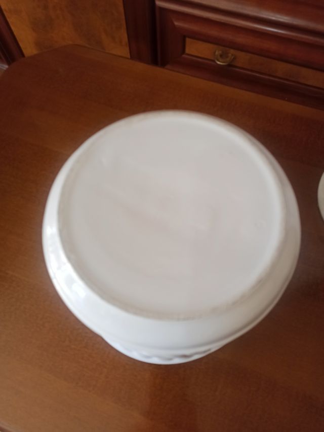 Macetero Cerámica Blanco 61cm